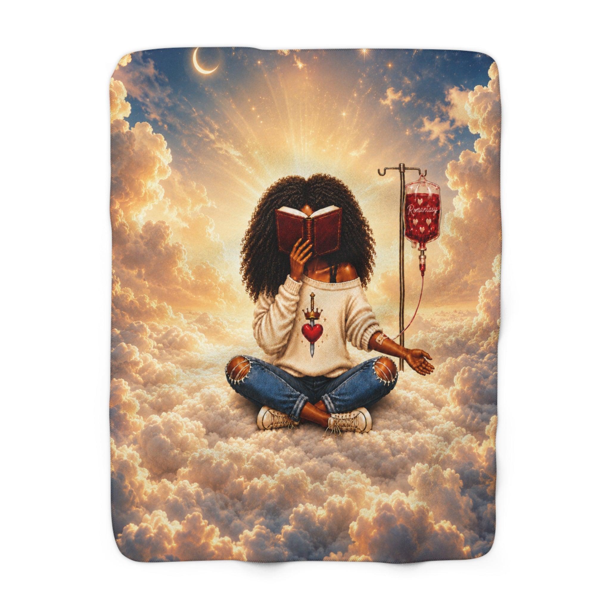 Romantasy IV Heavenly Sherpa Fleece Blanket