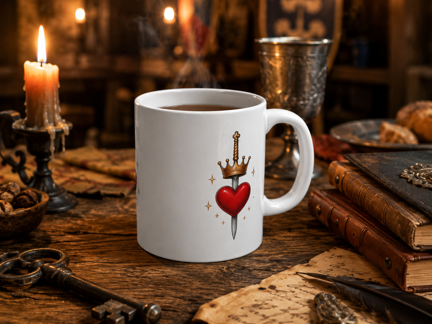 The Lovelorn Knight Mug (WHITE)
