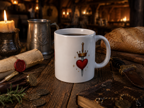 The Lovelorn Knight Mug (WHITE)