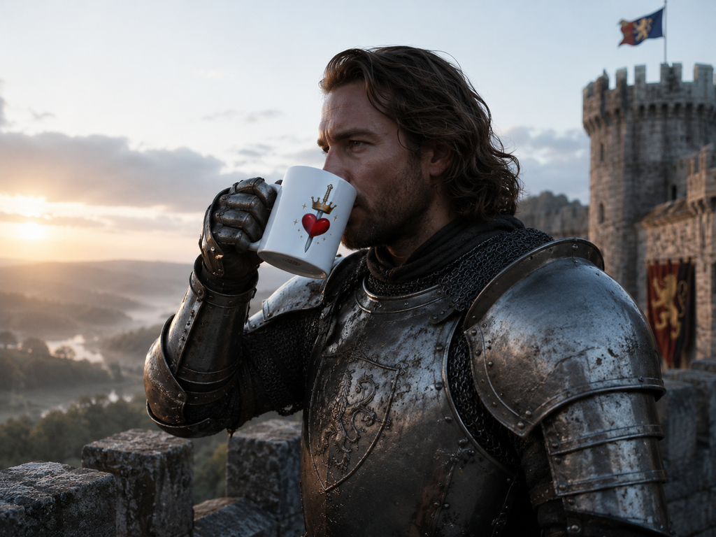 The Lovelorn Knight Mug (WHITE)