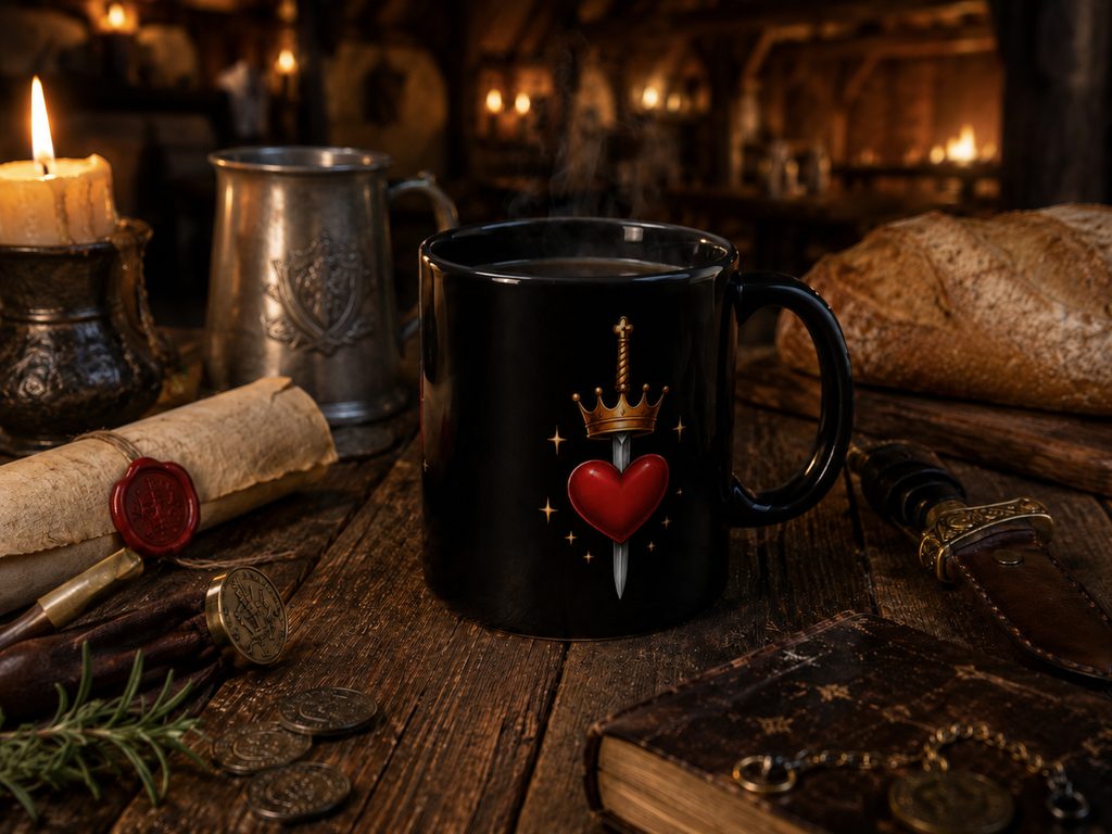 The Lovelorn Knight Mug (BLACK)
