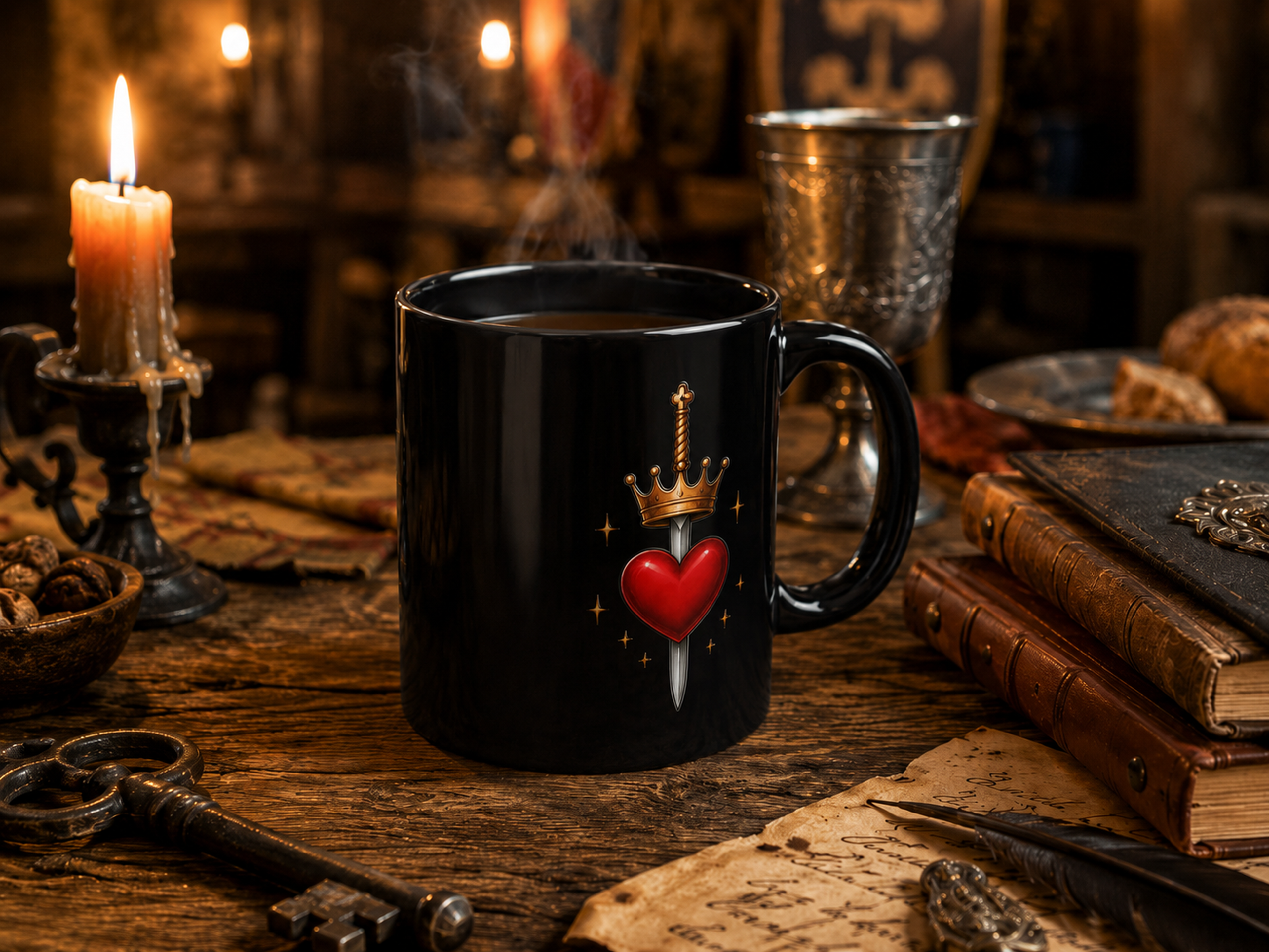 The Lovelorn Knight Mug (BLACK)