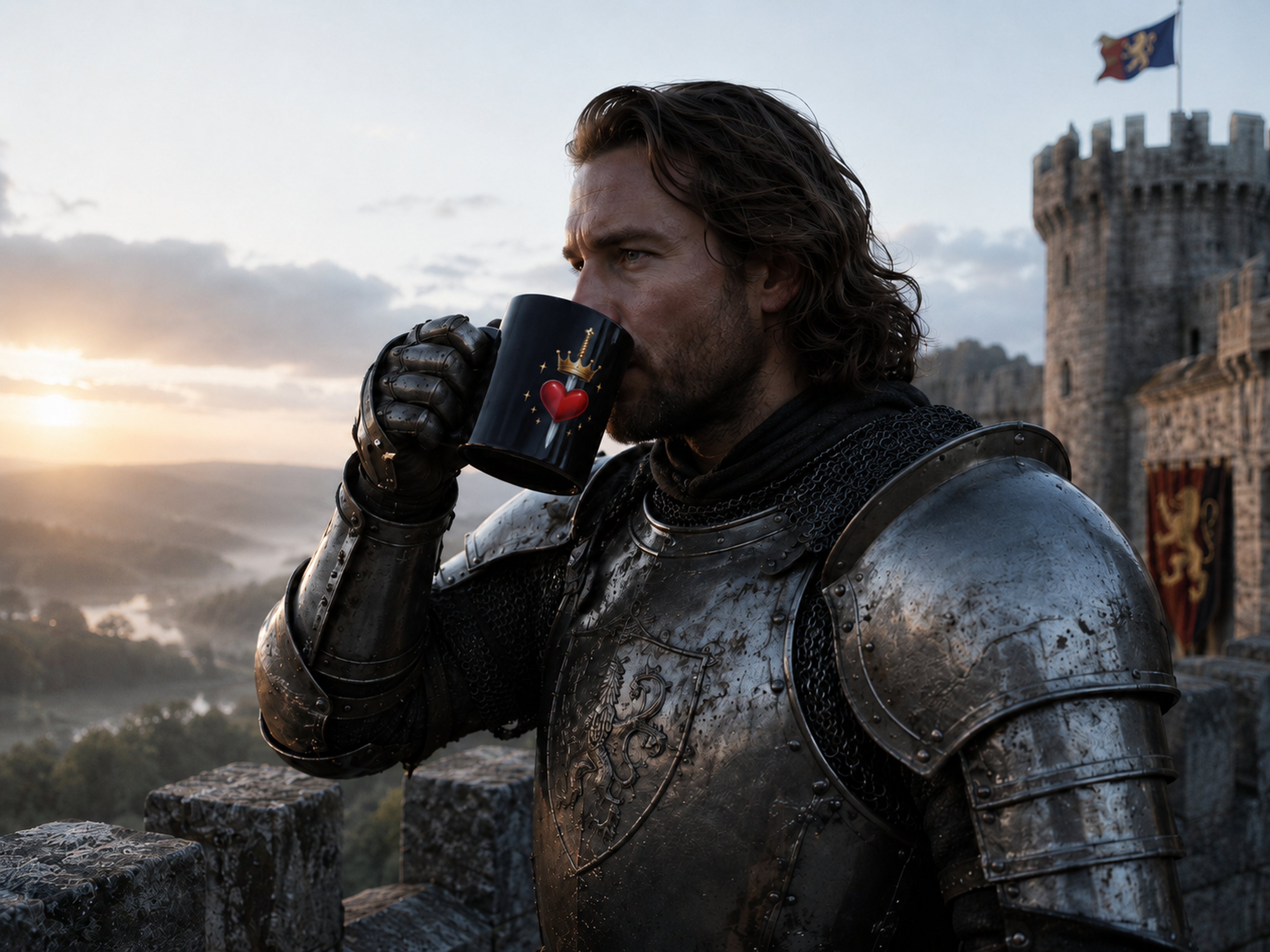 The Lovelorn Knight Mug (BLACK)