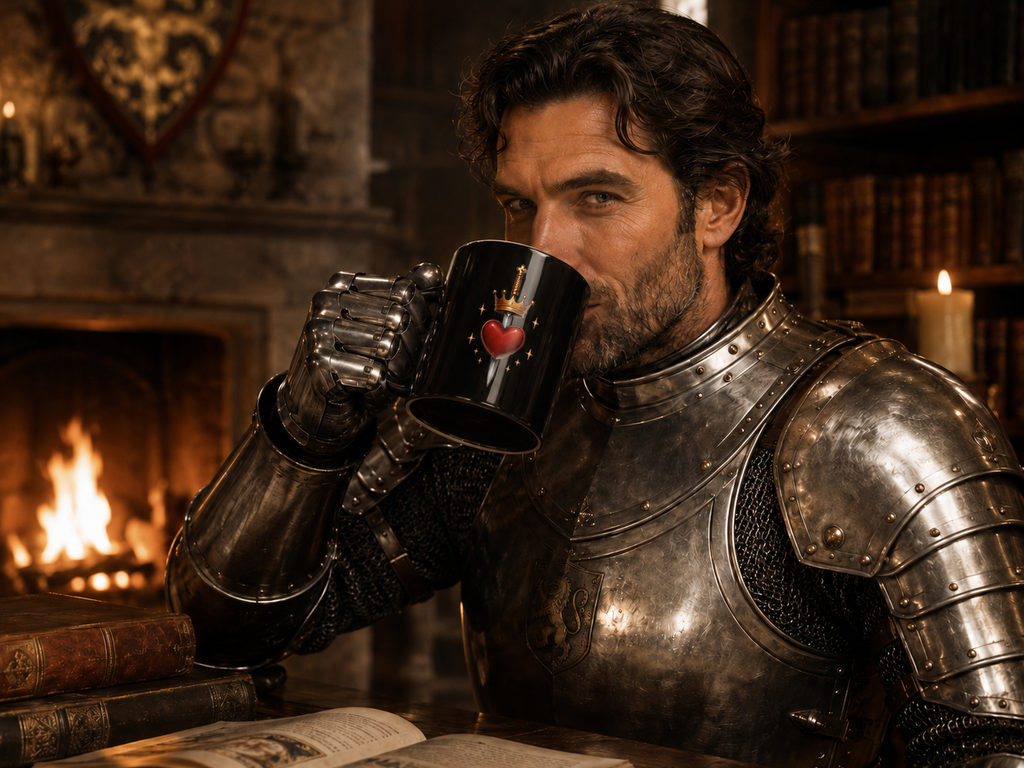 The Lovelorn Knight Mug (BLACK)