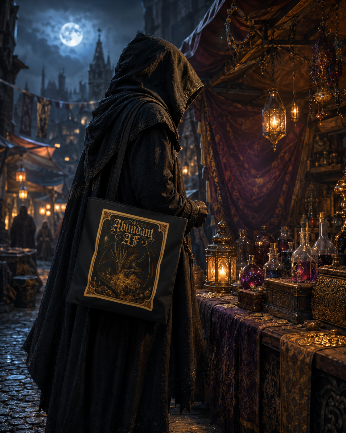 **LIMITED EDITION Abundant AF Dark Lord Tote Bag