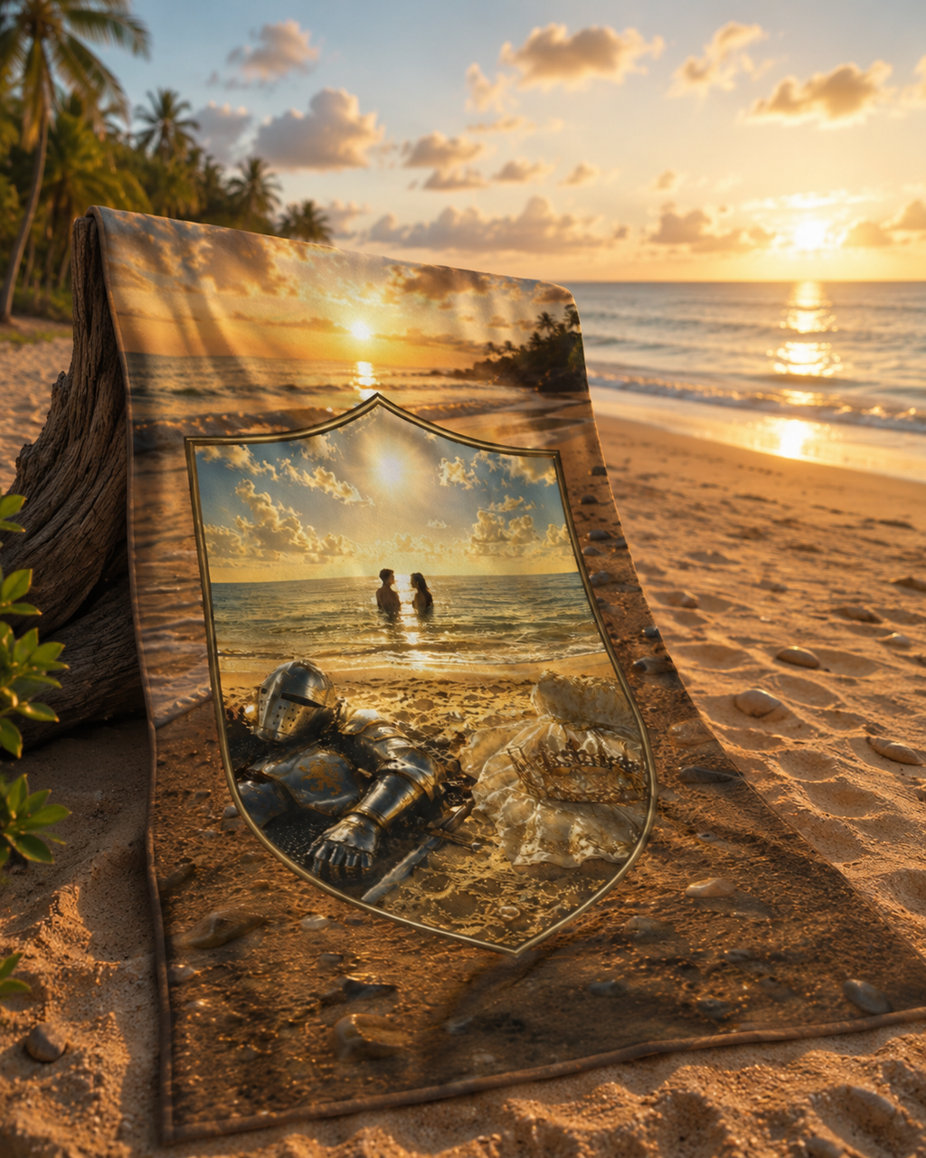 Sunset Skinny-dip Beach Towel
