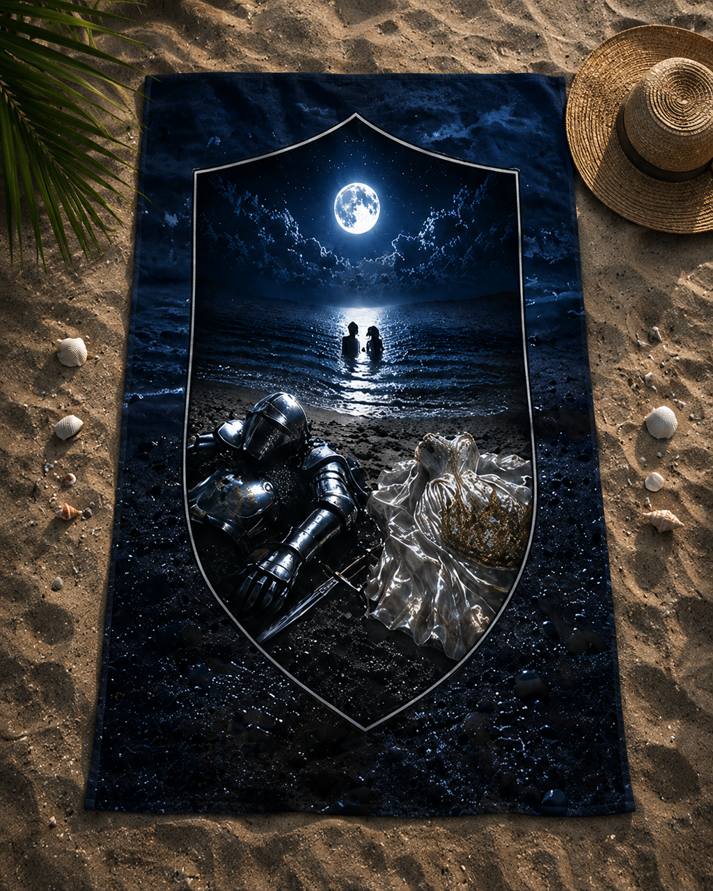 Moonlit Skinny-dip Beach Towel