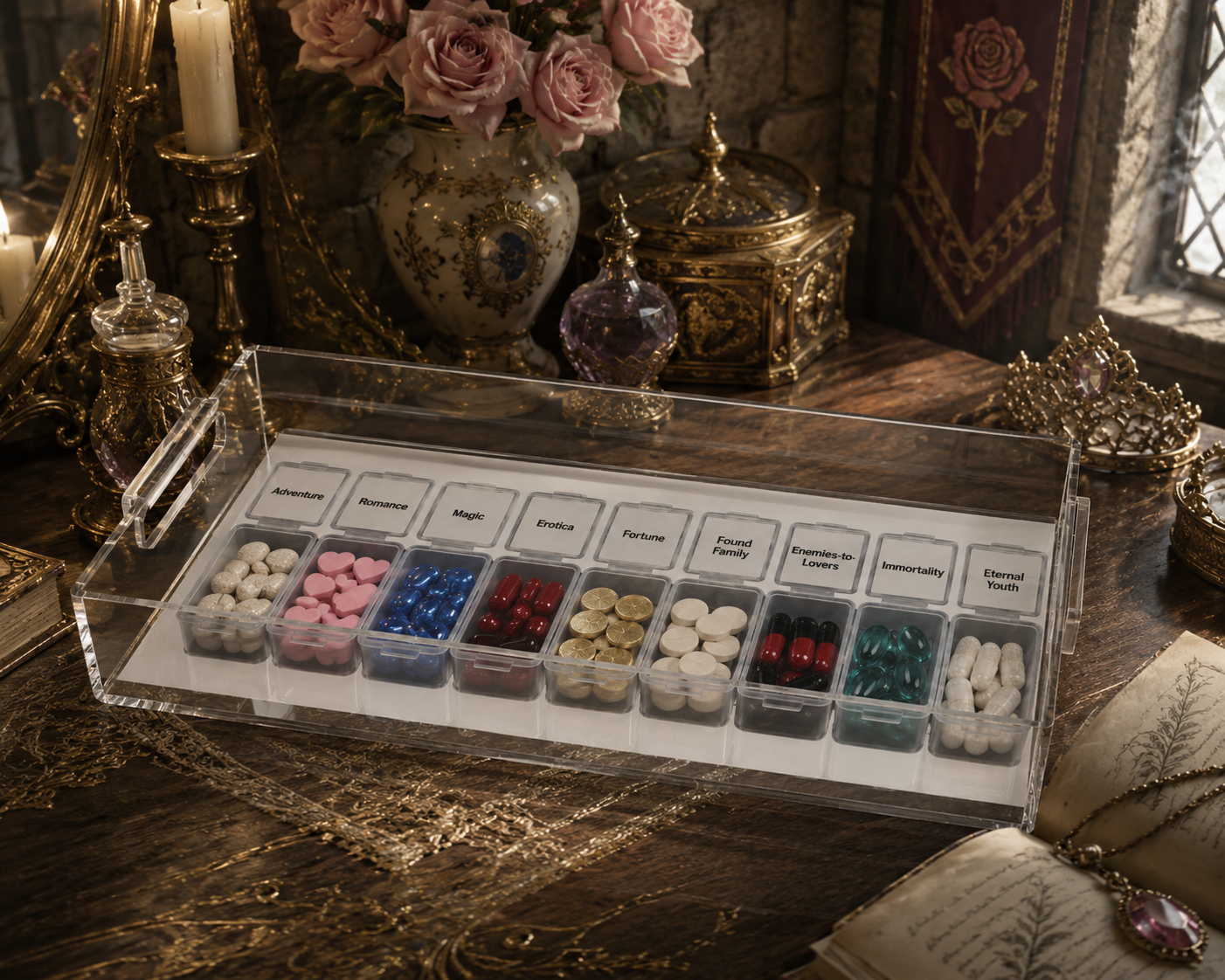 Romantasy Pill Serving Tray