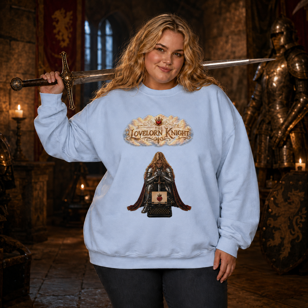 Typewriter Knight Crewneck (II)