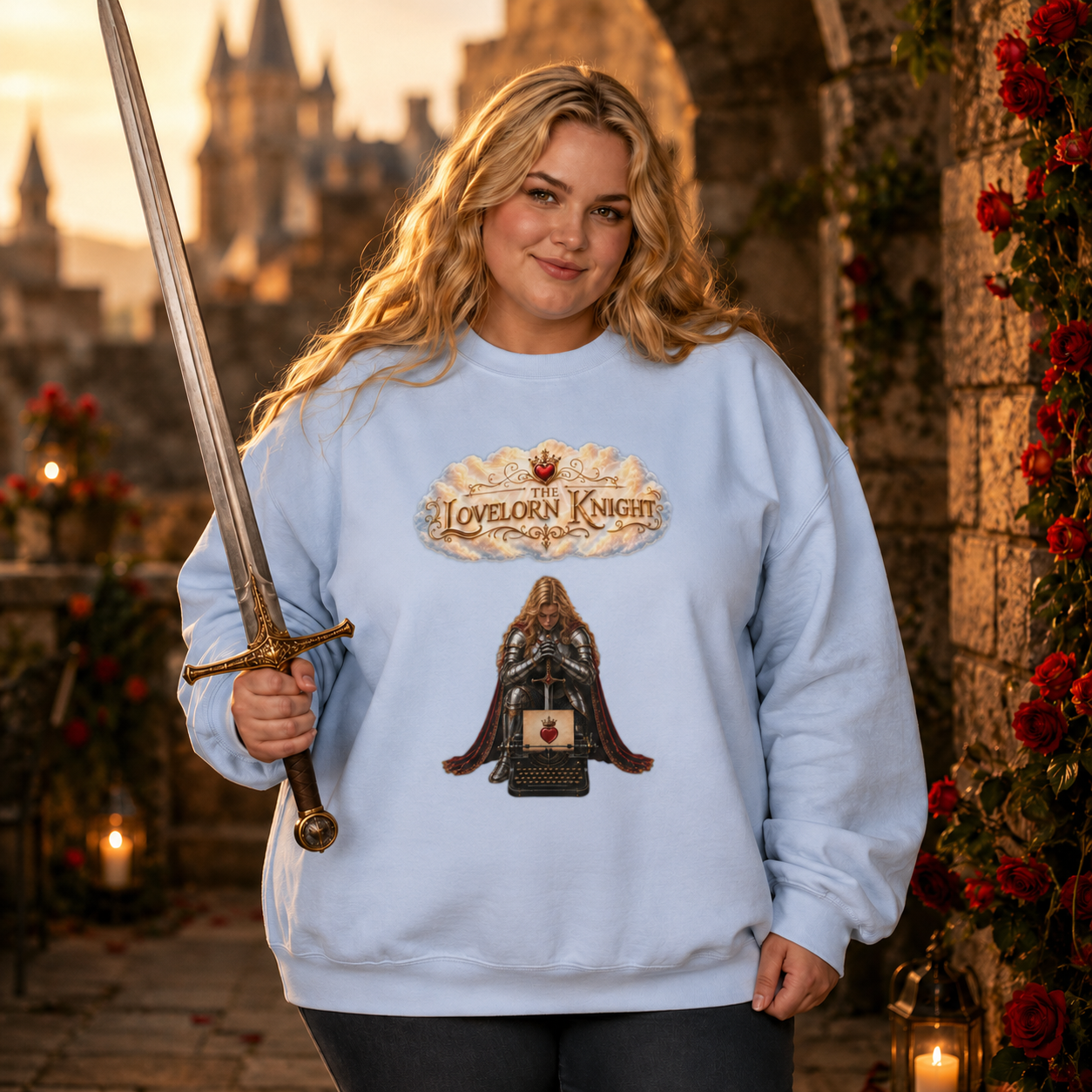 Typewriter Knight Crewneck (II)
