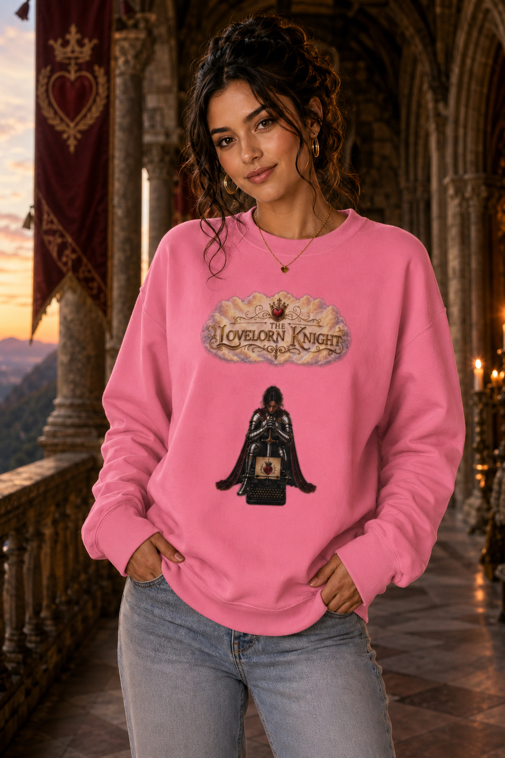 Typewriter Knight Crewneck (III)