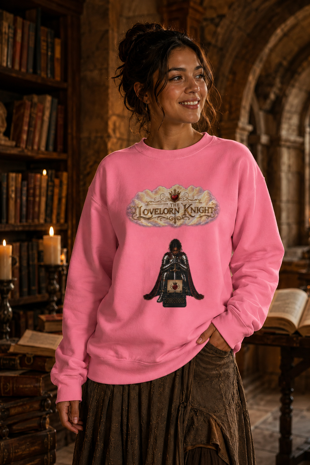 Typewriter Knight Crewneck (III)