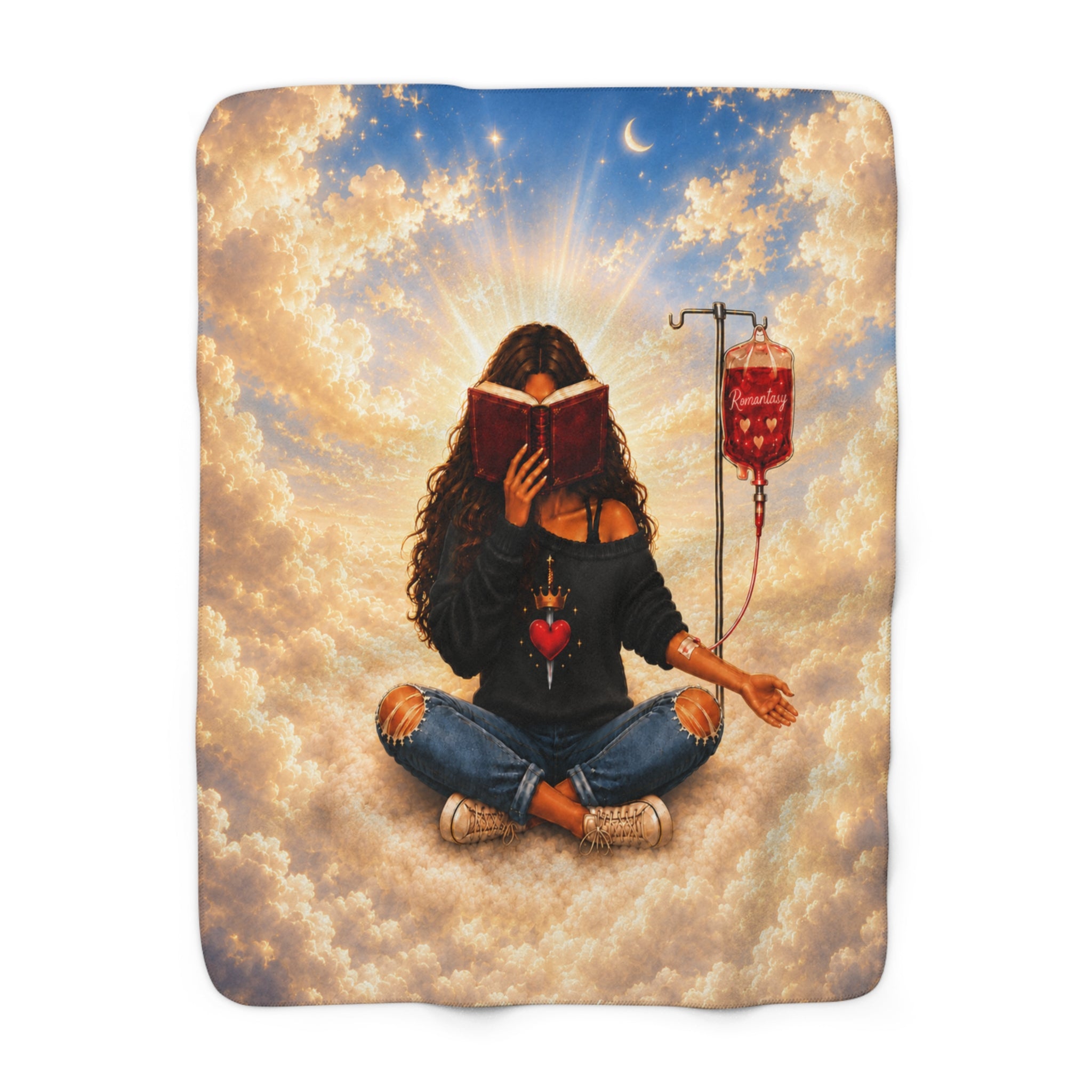 Romantasy IV Heavenly Sherpa Fleece Blanket