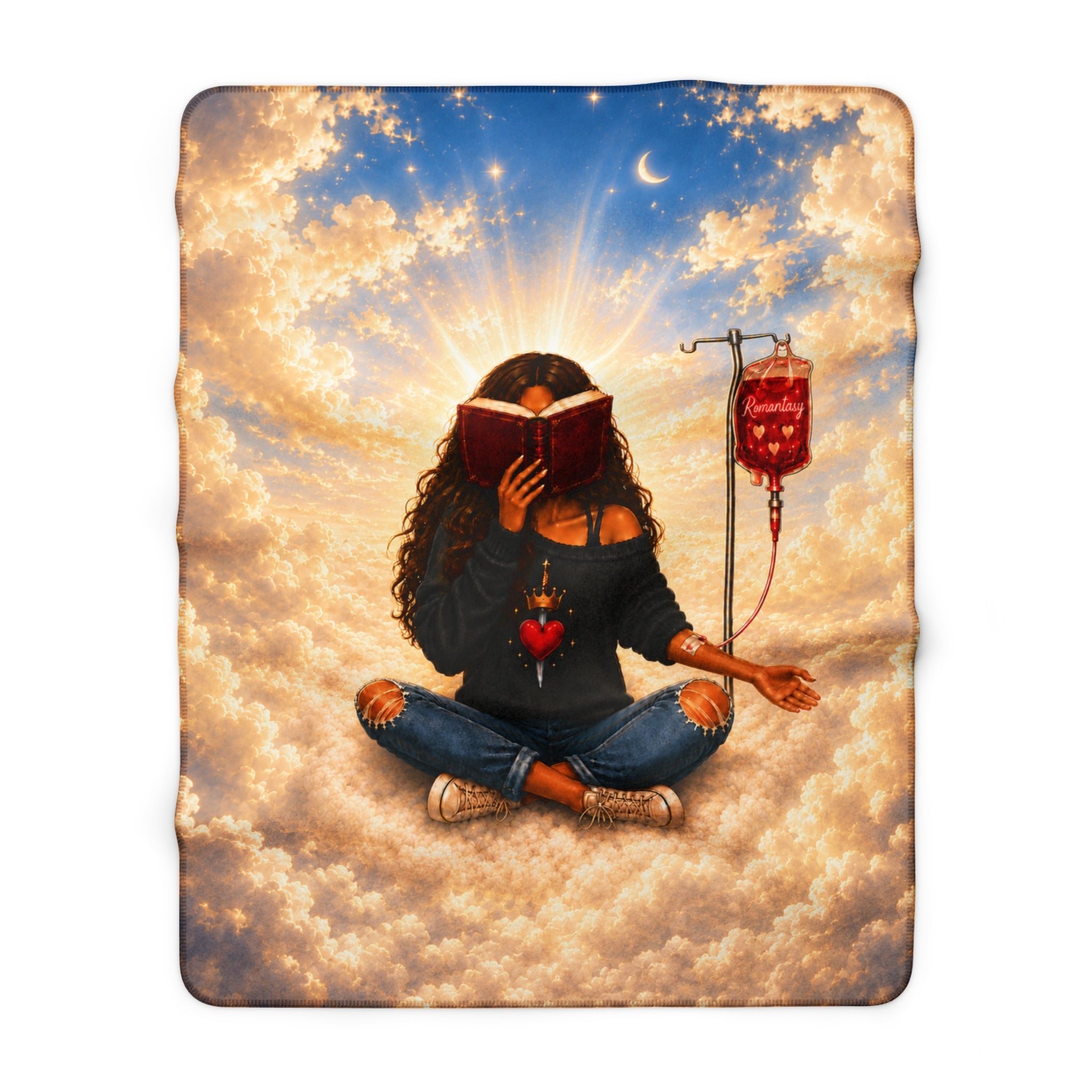 Romantasy IV Heavenly Sherpa Fleece Blanket